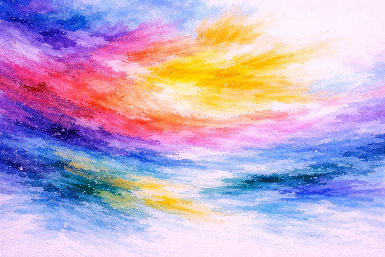 Fertiges Acrylmalerei Bild mit kr&auml;ftigen Farben