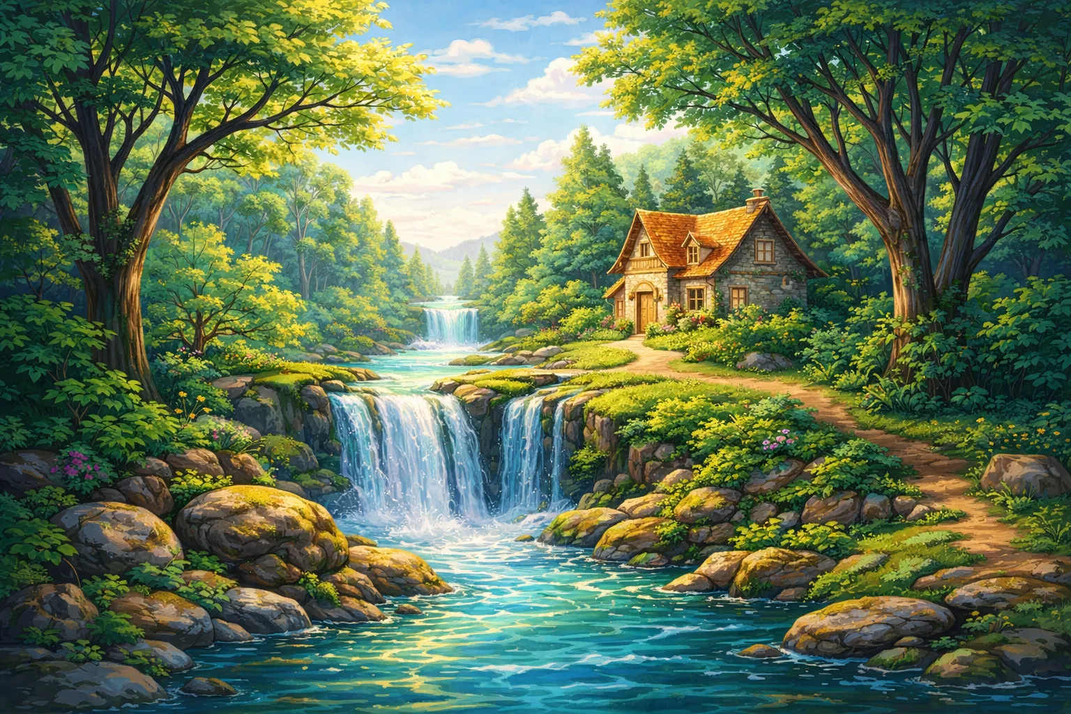 Digitale Illustration fertiges Artwork Beispiel