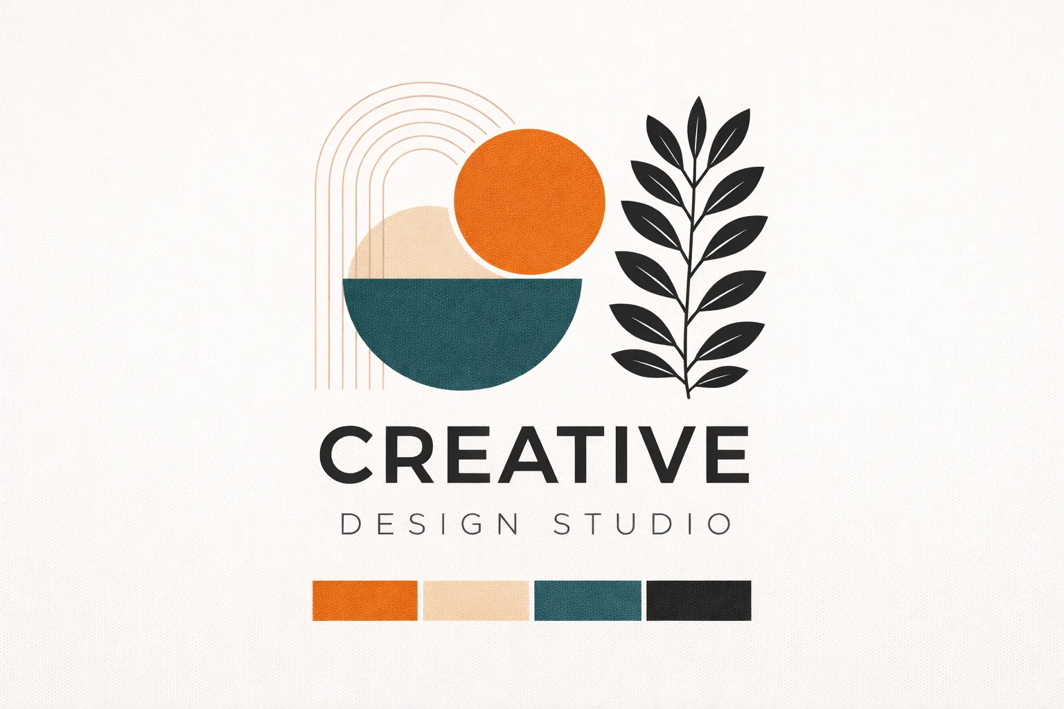 Grafikdesign Beispiel fertiges Layout mit Farben und Typografie