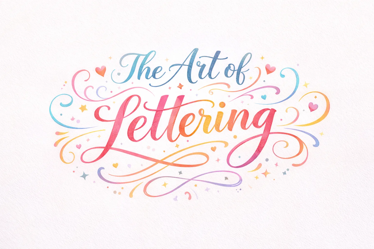 fertiges Handlettering Ergebnis