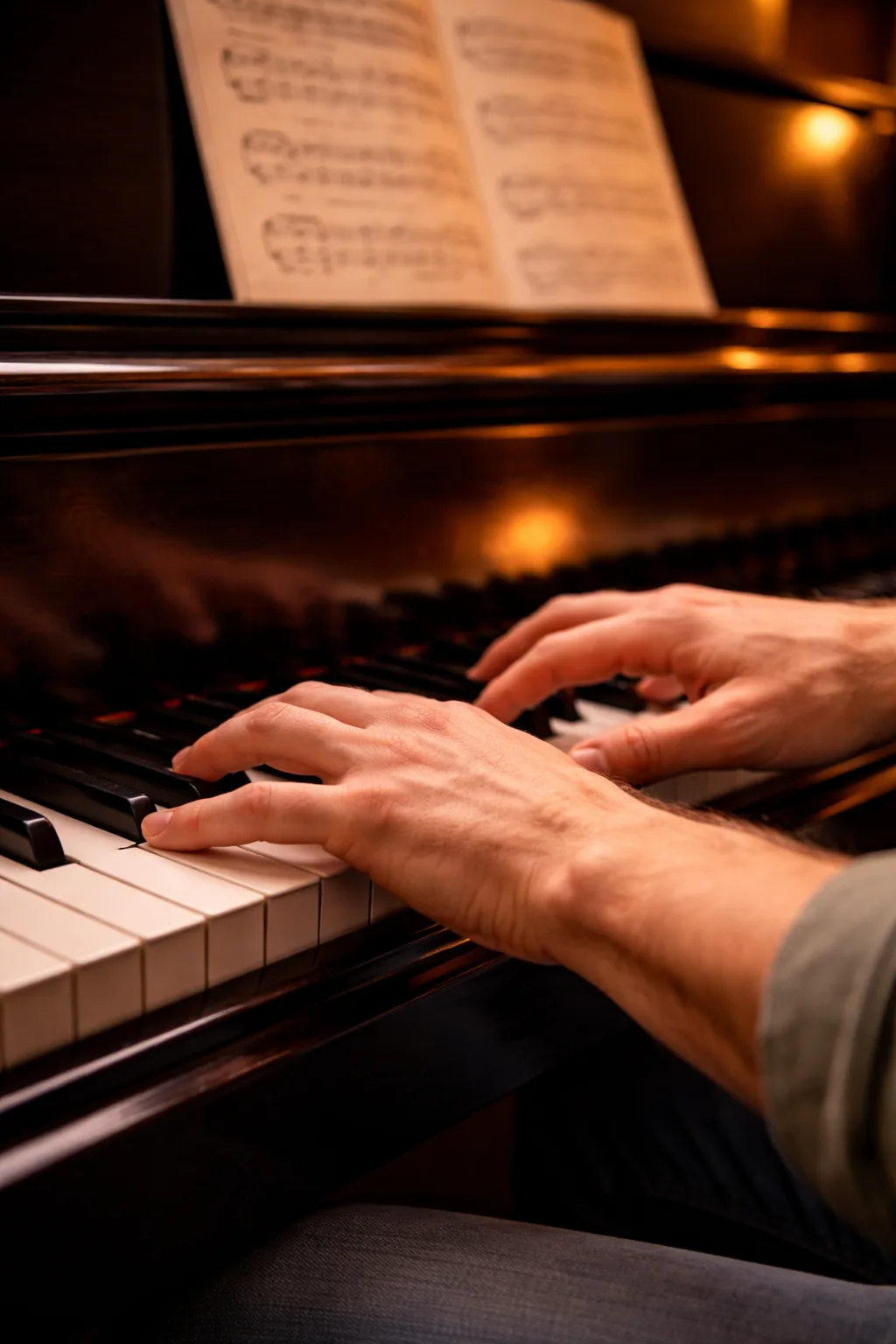 Klavier lernen Fingerposition Tasten