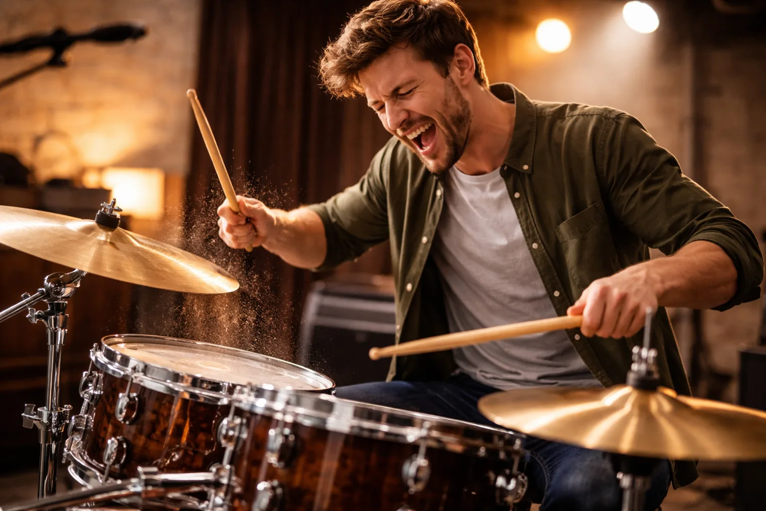 Schlagzeug spielen Ergebnis Spaß Musik