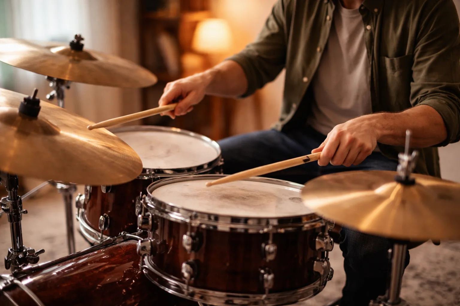 Schlagzeug spielen Anfänger Setup