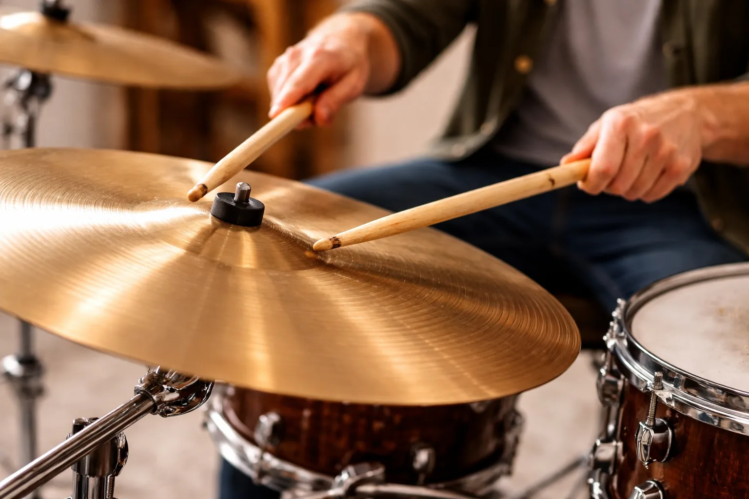 Schlagzeug Technik Hände Drumsticks